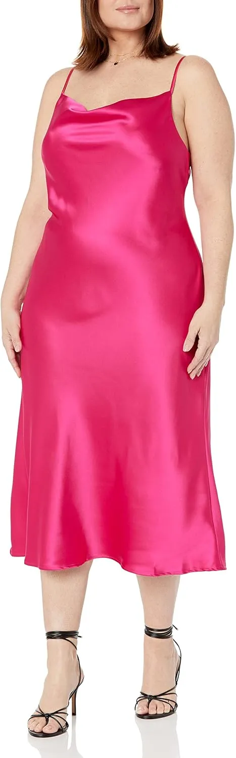 The Drop Women's Scarlett Cowl-Neck Slip Dress