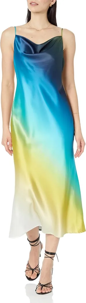 The Drop Women's Scarlett Cowl-Neck Slip Dress