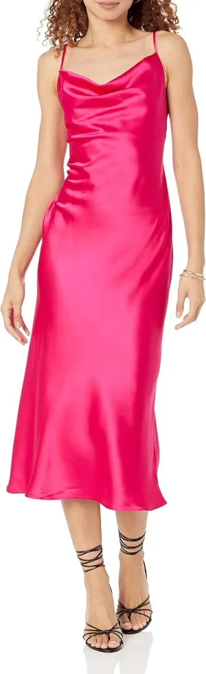 The Drop Women's Scarlett Cowl-Neck Slip Dress