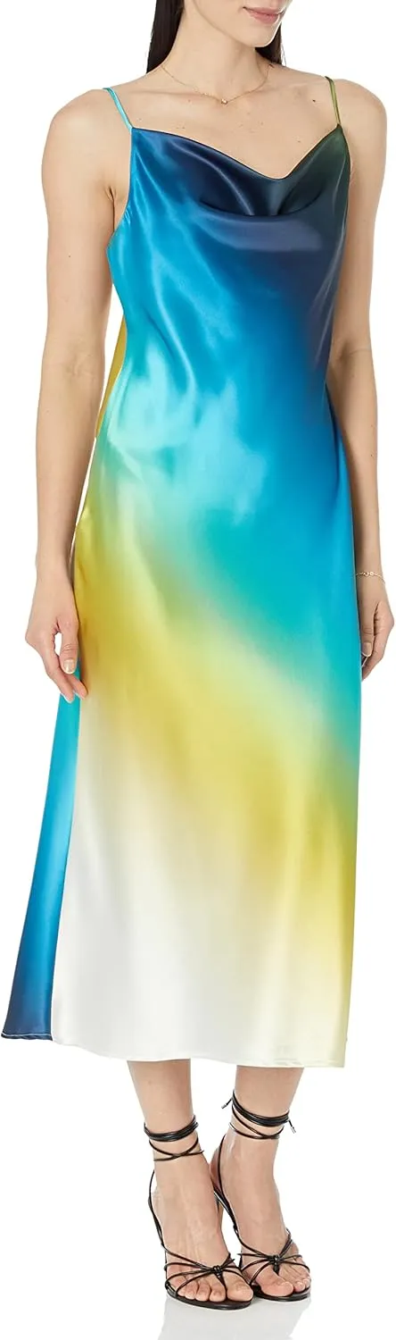 The Drop Women's Scarlett Cowl-Neck Slip Dress