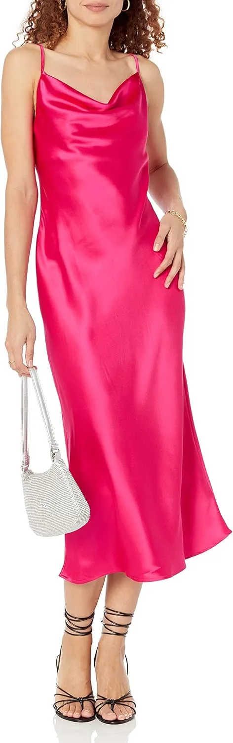 The Drop Women's Scarlett Cowl-Neck Slip Dress