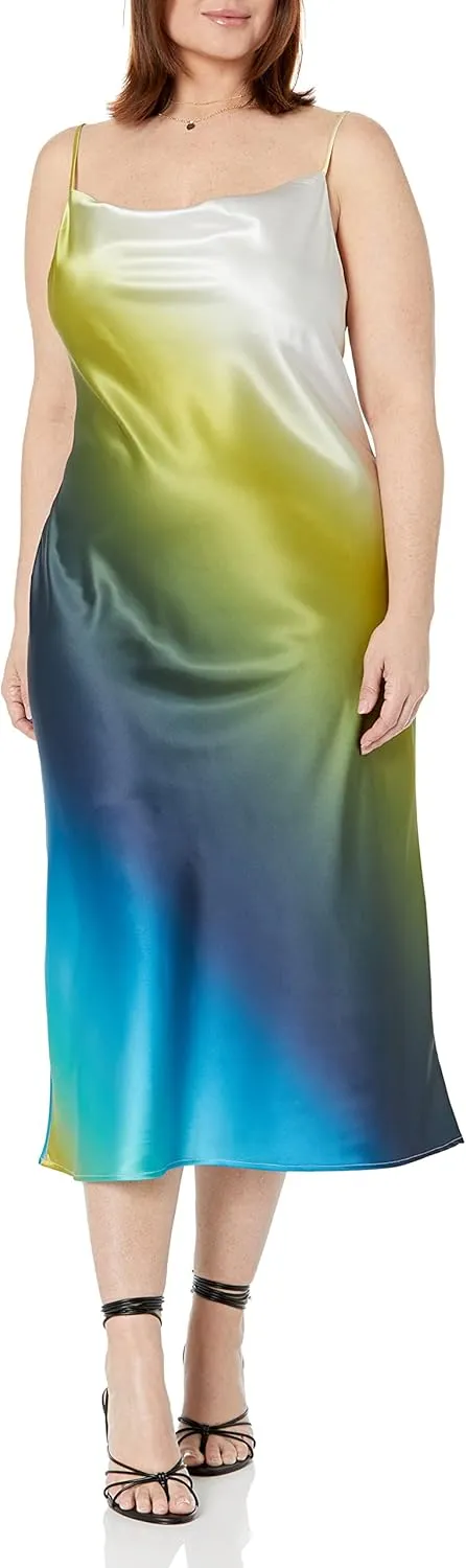 The Drop Women's Scarlett Cowl-Neck Slip Dress