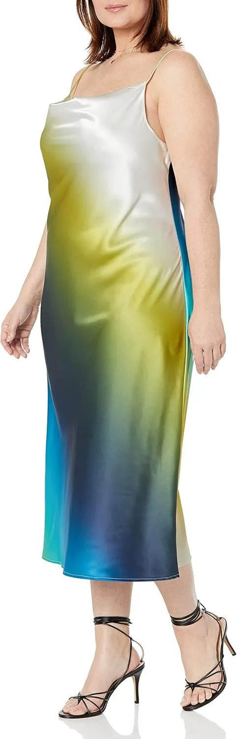 The Drop Women's Scarlett Cowl-Neck Slip Dress