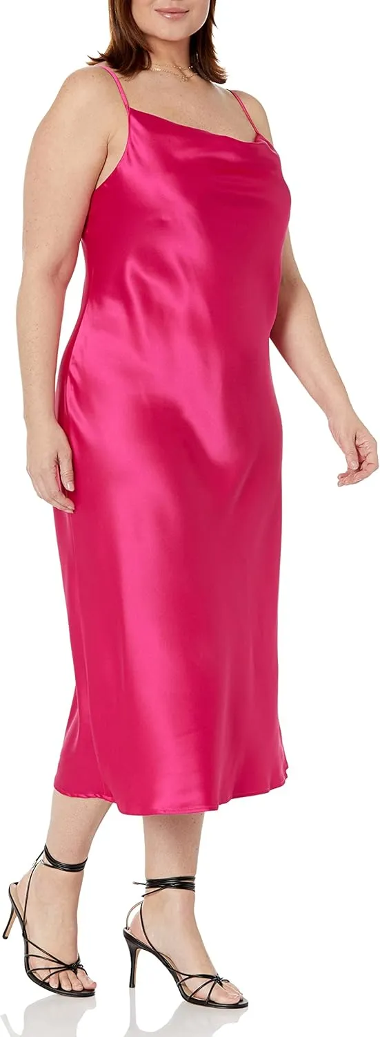 The Drop Women's Scarlett Cowl-Neck Slip Dress