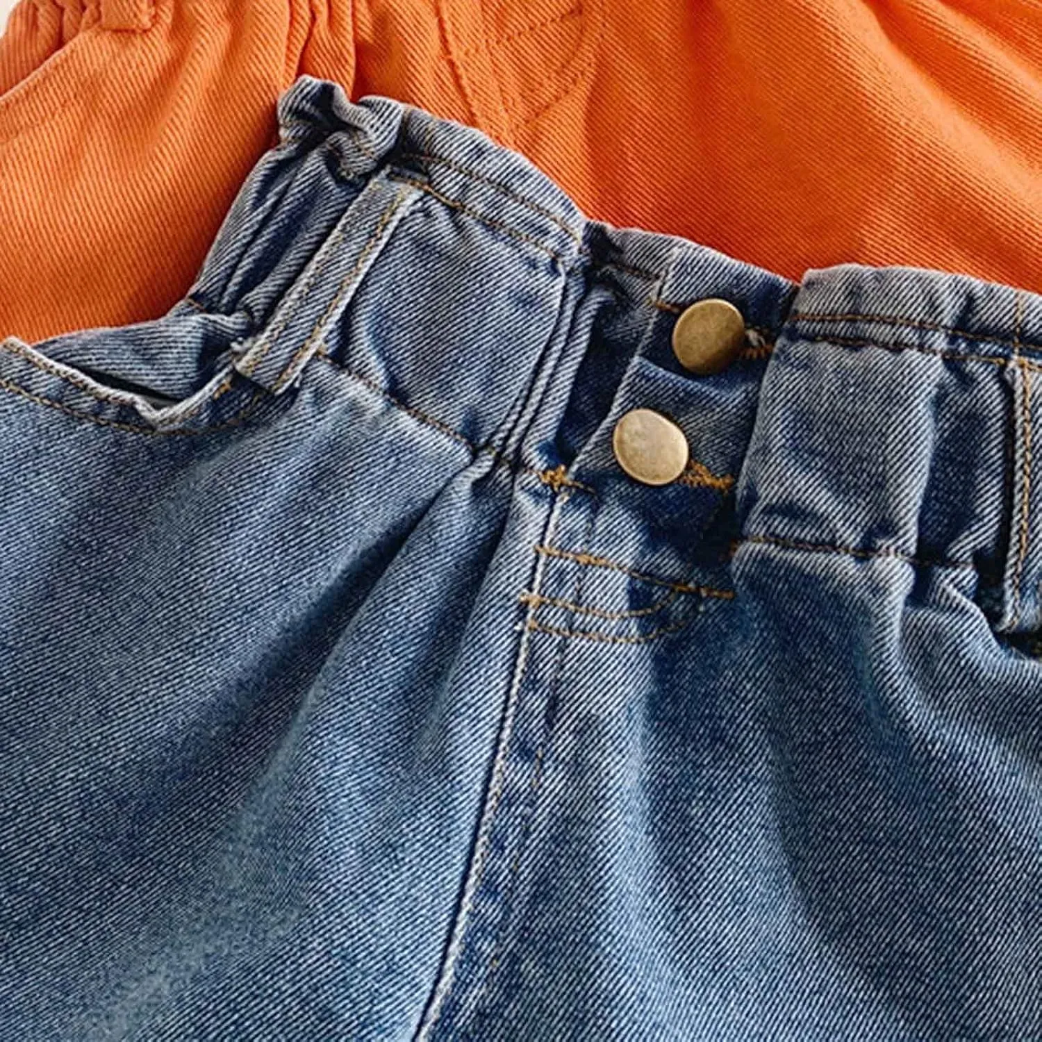 Toddler Baby Girls Casual Denim Shorts Summer High Waisted Jeans Short