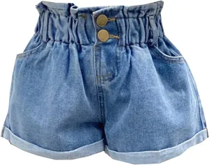 Toddler Baby Girls Casual Denim Shorts Summer High Waisted Jeans Short