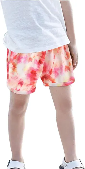 Toddler Boys Girls Running Shorts Summer Kids Athletic Shorts Quick Dry Workout Tie-Dye Shorts Active Shorts Boys Shorts