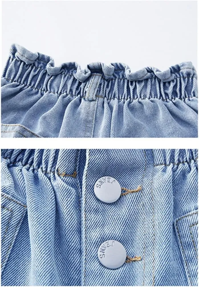 Toddler Child Girls Casual Denim Shorts Summer High Waisted Jeans Short