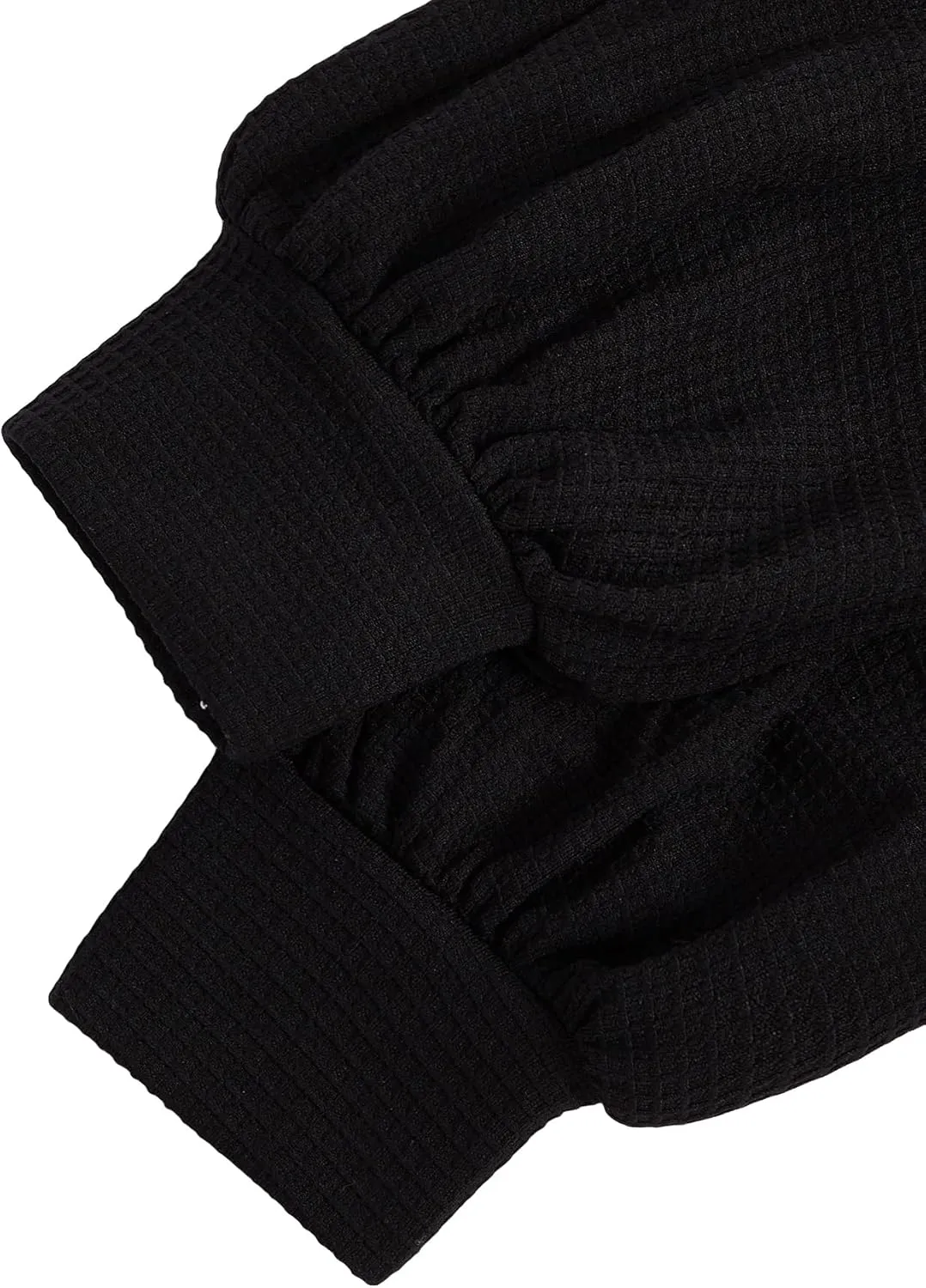 Verdusa Women's Drop Shoulder Long Sleeve Round Neck Knit Crop Top Shrug