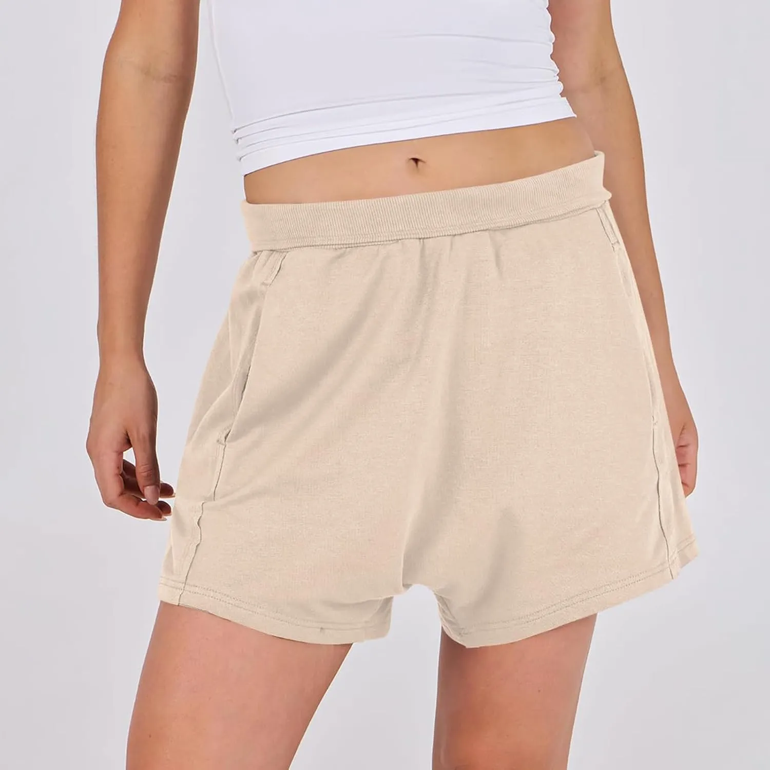 Women Summer Shorts Hot Shot Harem Shorts Casual High Waist Sweat Shorts Baggy Beach Shorts Plus Size Bermuda Shorts