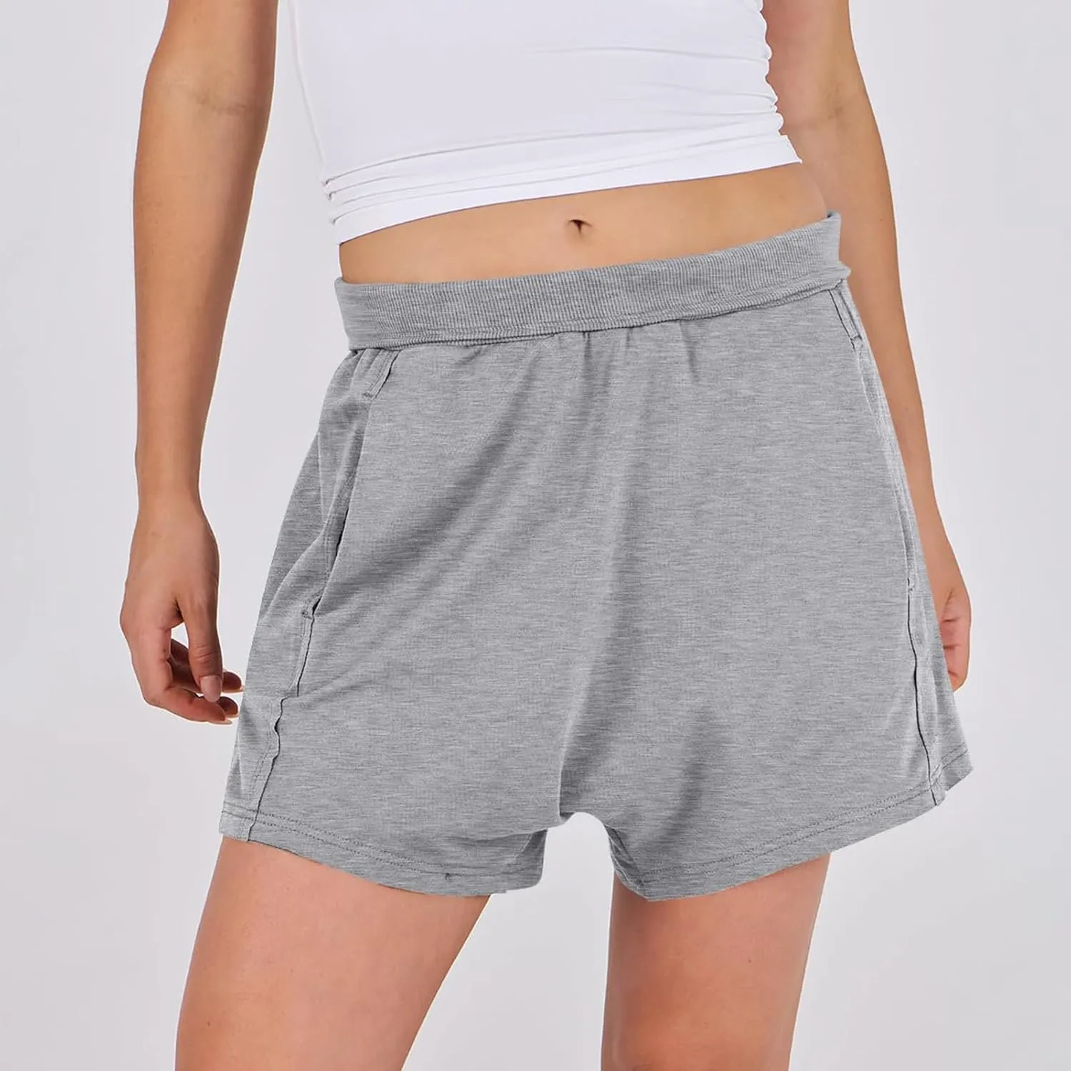 Women Summer Shorts Hot Shot Harem Shorts Casual High Waist Sweat Shorts Baggy Beach Shorts Plus Size Bermuda Shorts
