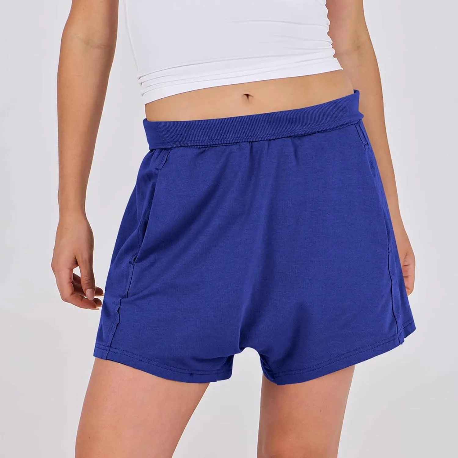 Women Summer Shorts Hot Shot Harem Shorts Casual High Waist Sweat Shorts Baggy Beach Shorts Plus Size Bermuda Shorts