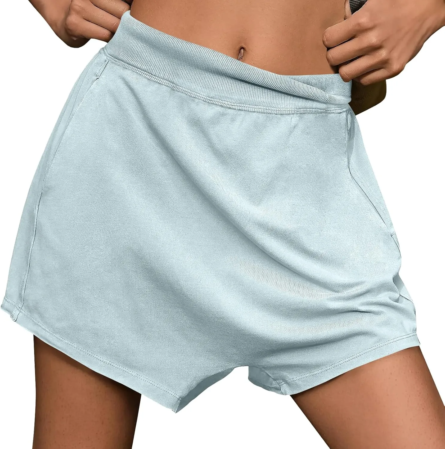 Women Summer Shorts Hot Shot Harem Shorts Casual High Waist Sweat Shorts Baggy Beach Shorts Plus Size Bermuda Shorts