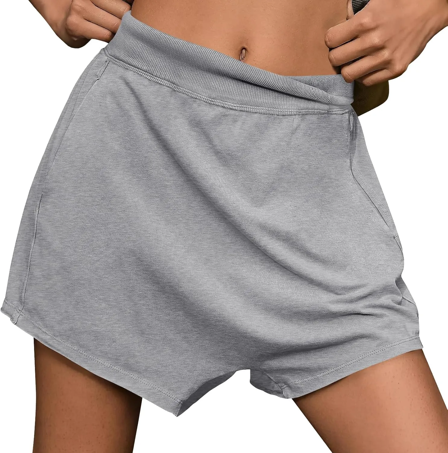 Women Summer Shorts Hot Shot Harem Shorts Casual High Waist Sweat Shorts Baggy Beach Shorts Plus Size Bermuda Shorts