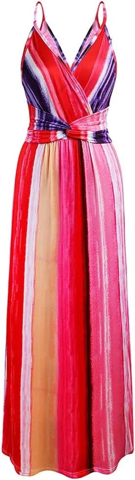 Women Transformer Convertible Multi Way Wrap V-Neck Wedding Bridesmaid Dress Halter Ombre Floral Long Evening Prom Maxi Dress