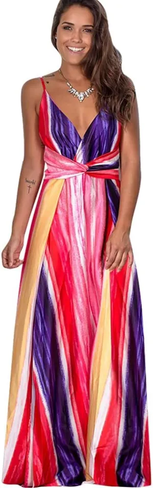 Women Transformer Convertible Multi Way Wrap V-Neck Wedding Bridesmaid Dress Halter Ombre Floral Long Evening Prom Maxi Dress