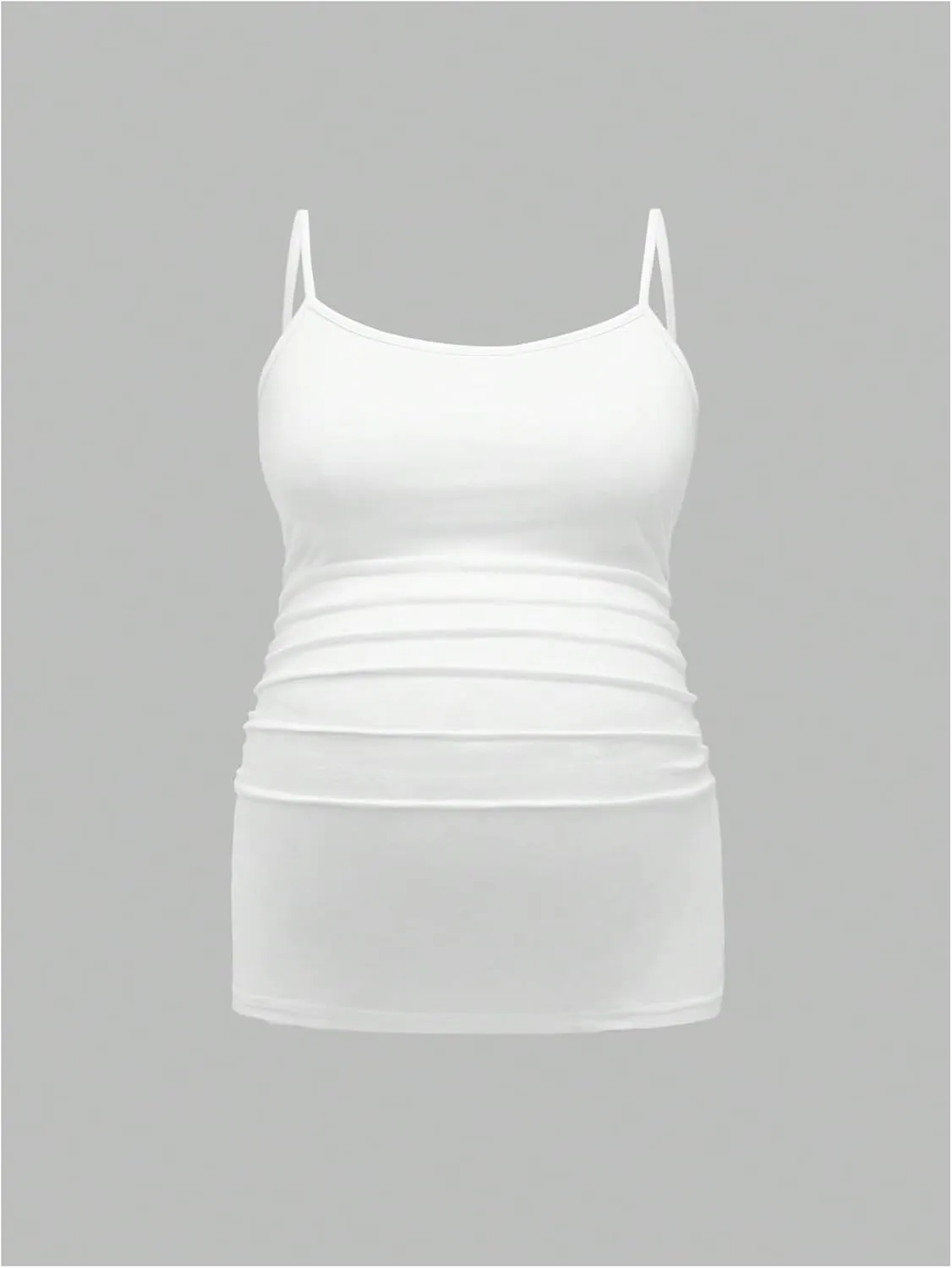 Women's 3 Pack Maternity Cami Top Casual Ruched Spaghetti Strap Pregnancy Camisole