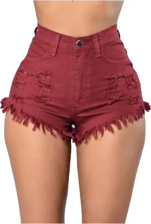 Women's High Waisted Jeans Shorts