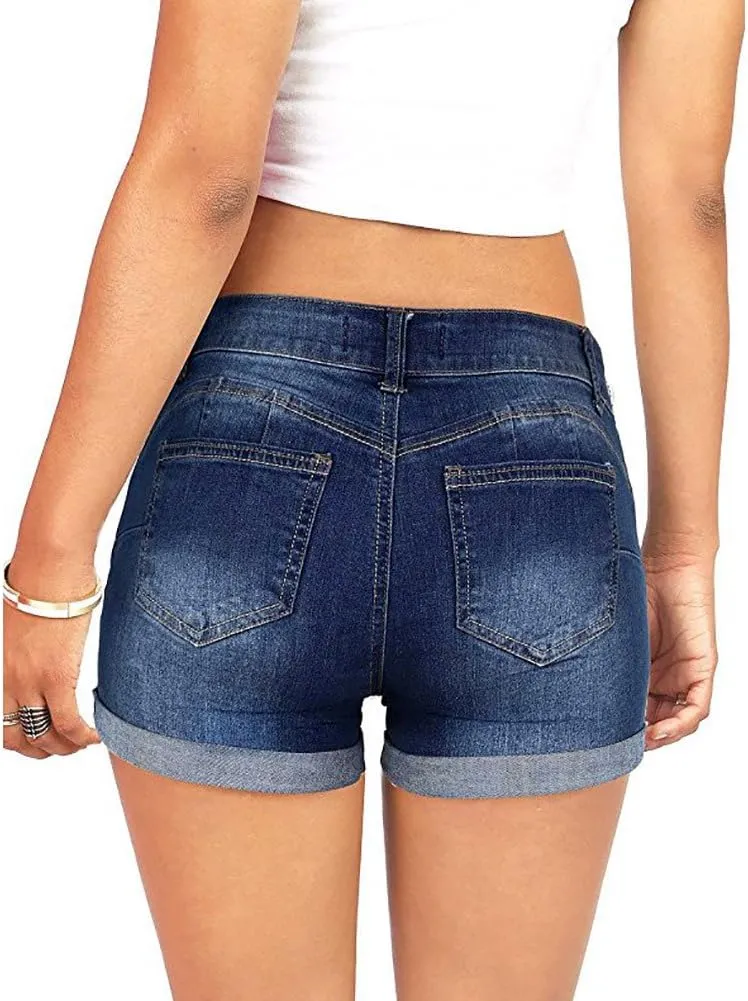 Women's Shorts High Waisted Jean Shorts Trendy Denim Shorts Short Jeans Ripped Shorts Denim Shorts Jeans Beach Short
