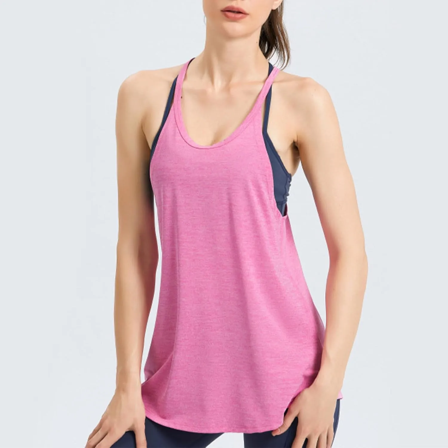 Workout Tank Tops for Women Summer Cami Top Quick Dry Athletic Gym Exercise Sleeveless Shirts Yoga Racerback Camisole