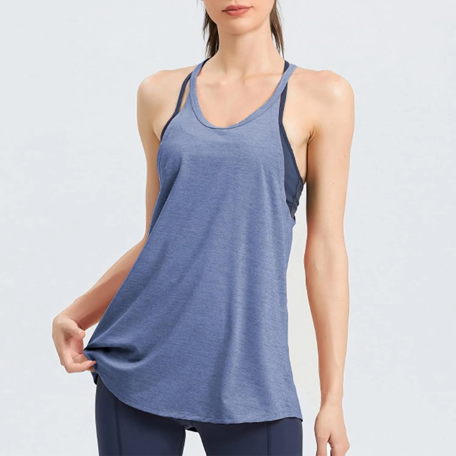 Workout Tank Tops for Women Summer Cami Top Quick Dry Athletic Gym Exercise Sleeveless Shirts Yoga Racerback Camisole