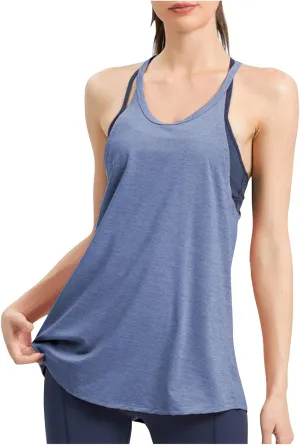 Workout Tank Tops for Women Summer Cami Top Quick Dry Athletic Gym Exercise Sleeveless Shirts Yoga Racerback Camisole