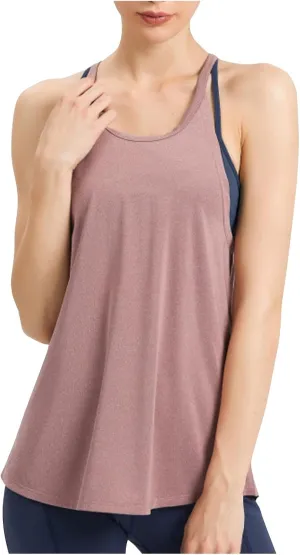 Workout Tank Tops for Women Summer Cami Top Quick Dry Athletic Gym Exercise Sleeveless Shirts Yoga Racerback Camisole