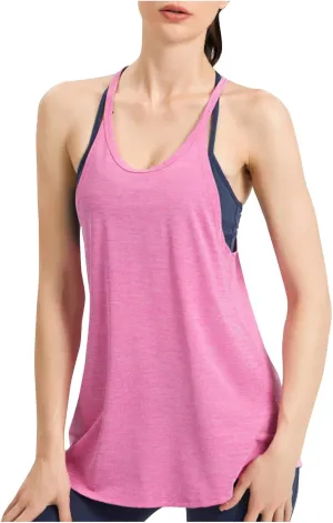 Workout Tank Tops for Women Summer Cami Top Quick Dry Athletic Gym Exercise Sleeveless Shirts Yoga Racerback Camisole